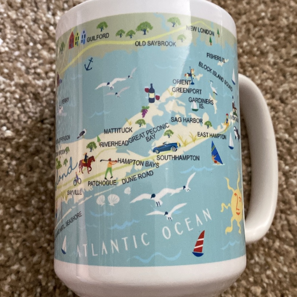 Long Island Map Mug - Multicolor